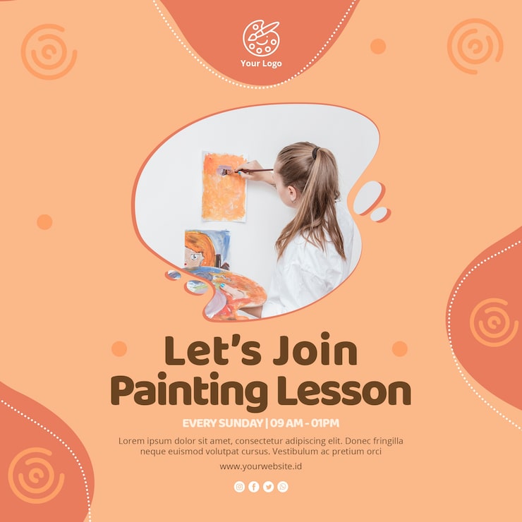 PSD gratuito pintar y dibujar plantilla