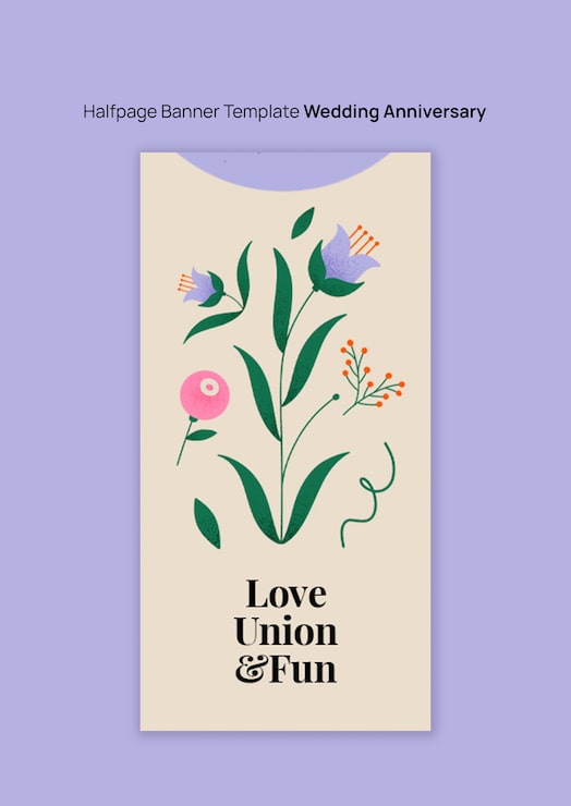 PSD gratuito plantilla de aniversario de bodas con flores