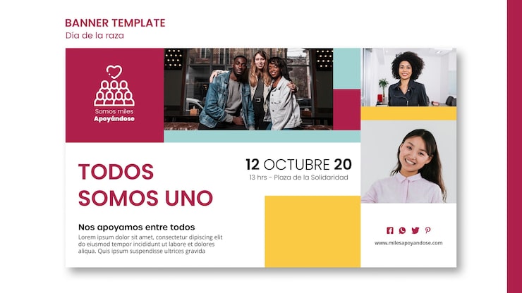 PSD gratuito plantilla de banner para la celebración del día de colón