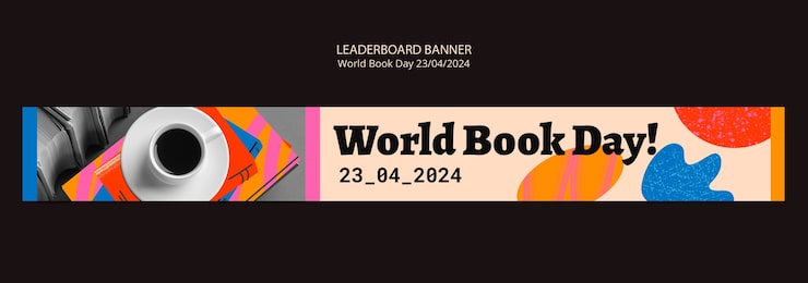 PSD gratuito plantilla de banner de la tabla de clasificación de la celebración del día mundial del libro