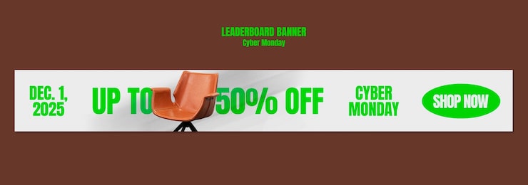 PSD gratuito plantilla de banner de venta de cyber monday