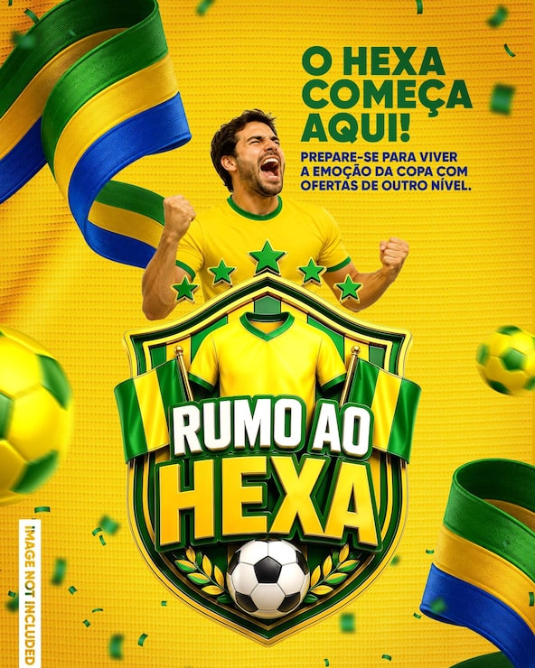 PSD gratuito plantilla de celebración del mundial del equipo de fútbol de brasil