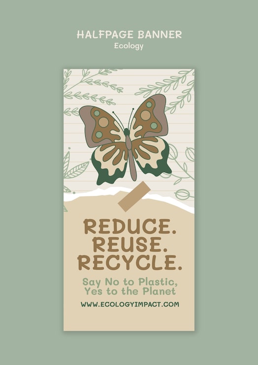 PSD gratuito plantilla de concepto ecológico