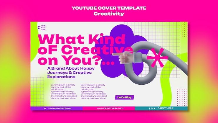 PSD gratuito plantilla de creatividad degradada