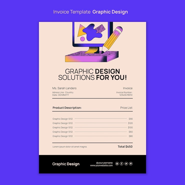 PSD gratuito plantilla de diseño gráfico de diseño plano