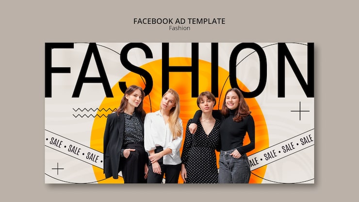 PSD gratuito plantilla de facebook de colección de moda