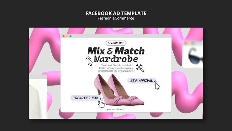 PSD gratuito plantilla de facebook de colección de moda