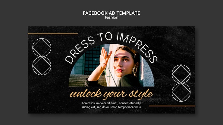 PSD gratuito plantilla de facebook de tendencias de moda de diseño plano