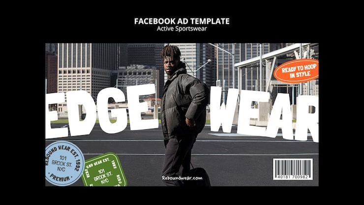 PSD gratuito plantilla de facebook de tendencias de moda de diseño plano