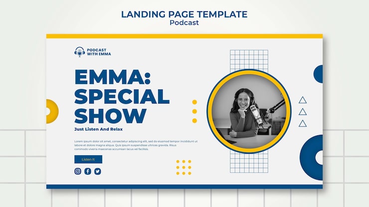 PSD gratuito plantilla de página de aterrizaje de programa especial