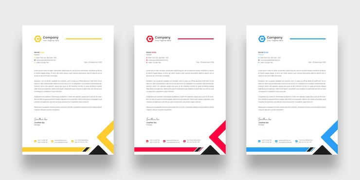 PSD gratuito plantilla de papel de carta para empresas modernas
