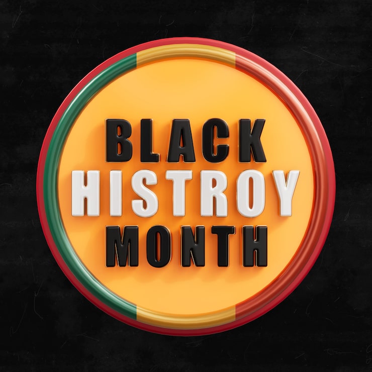 PSD gratuito plantilla de publicación de redes sociales 3d del mes de la historia negra