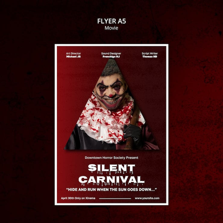 PSD gratuito plantilla de tiempo de la película