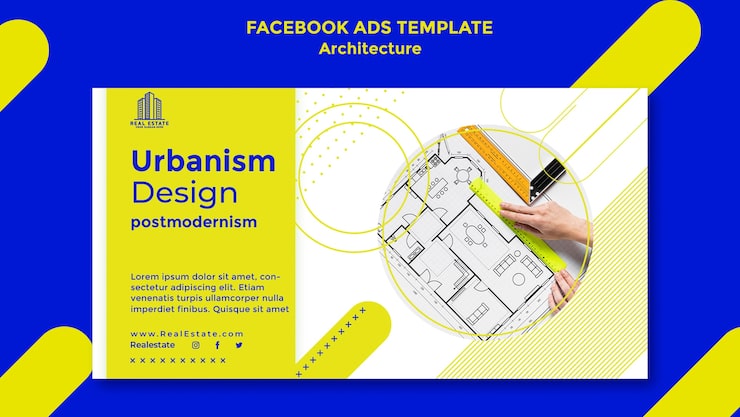 Gratis PSD platte ontwerp architectuursjabloon