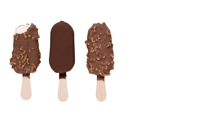 PSD gratuito un primer plano de un delicioso helado