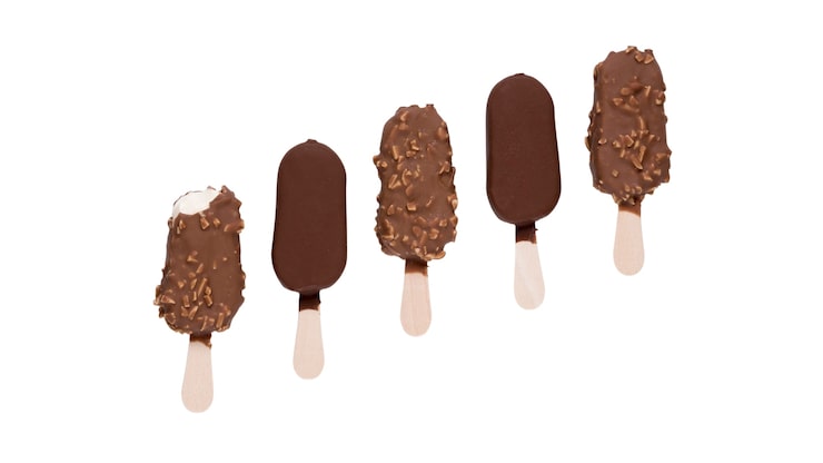 PSD gratuito un primer plano de un delicioso helado