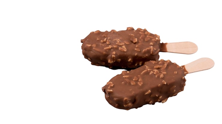 PSD gratuito un primer plano de un delicioso helado