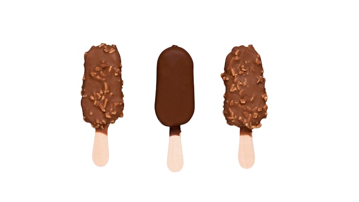 PSD gratuito un primer plano de un delicioso helado