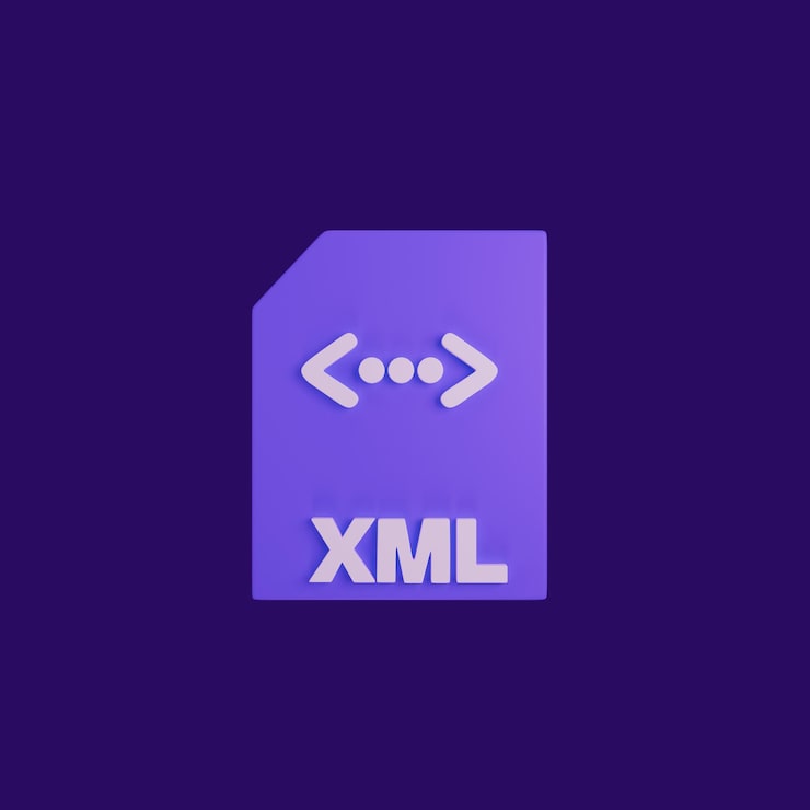 PSD gratuito render 3d de un icono de archivo xml