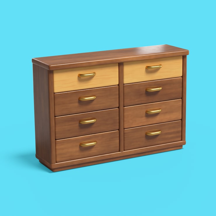 PSD Gratis render 3d ikon furnitur