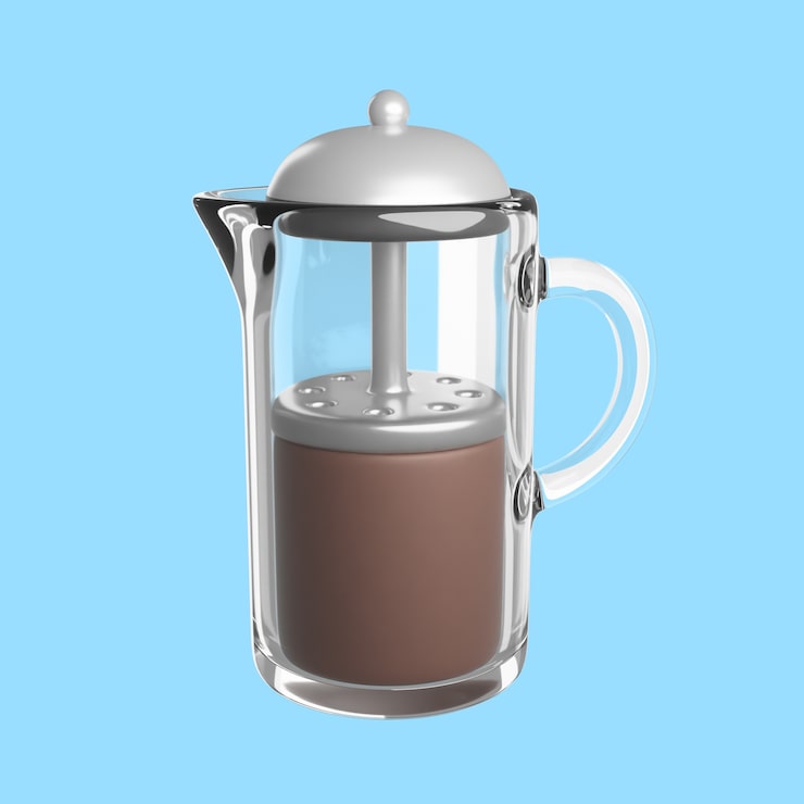 PSD gratuito renderización 3d del icono de la cafetería