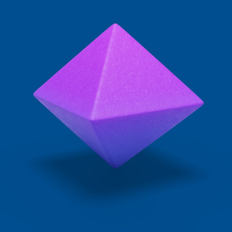 PSD gratuito renderización en 3d del icono geométrico