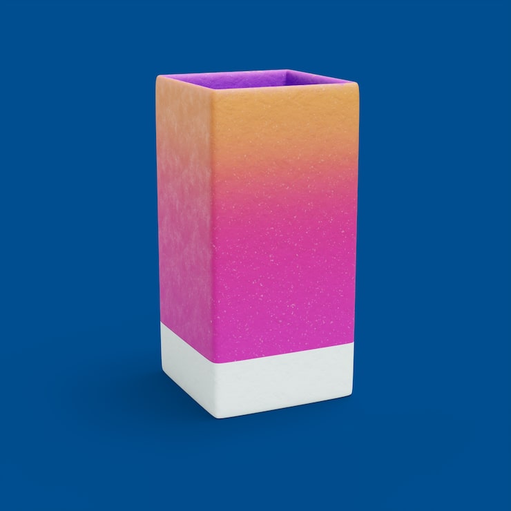 PSD gratuito renderización en 3d del icono geométrico
