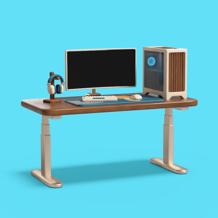 PSD gratuito renderización en 3d del icono de los muebles