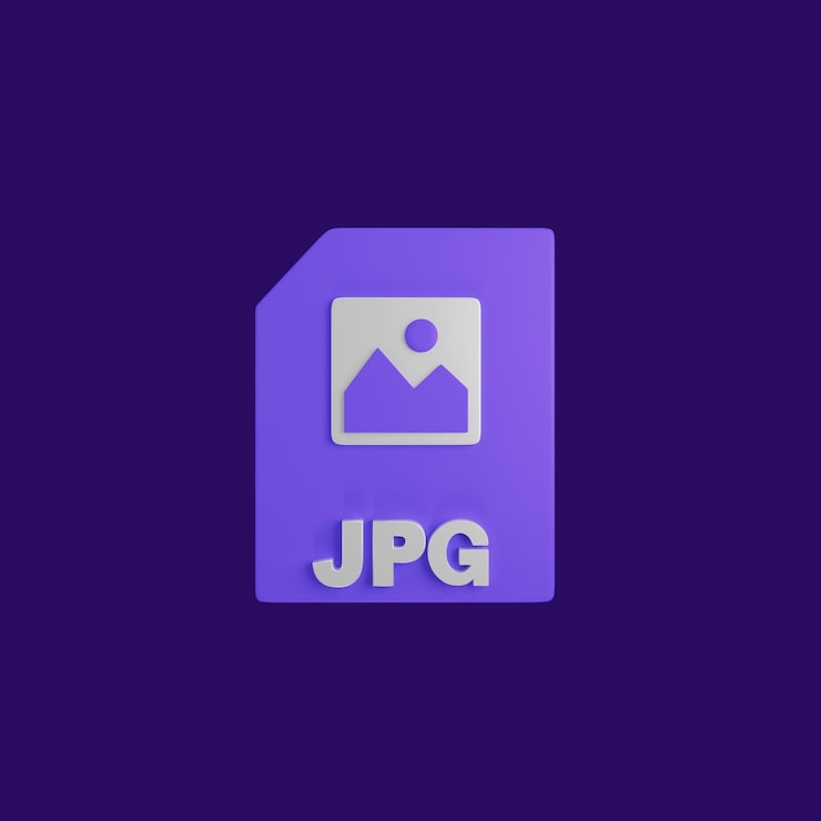 PSD gratuito representación 3d de un icono de archivo jpg