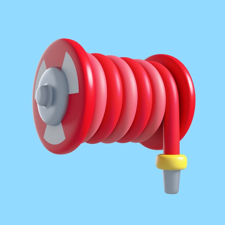 PSD gratuito representación 3d del icono de bombero
