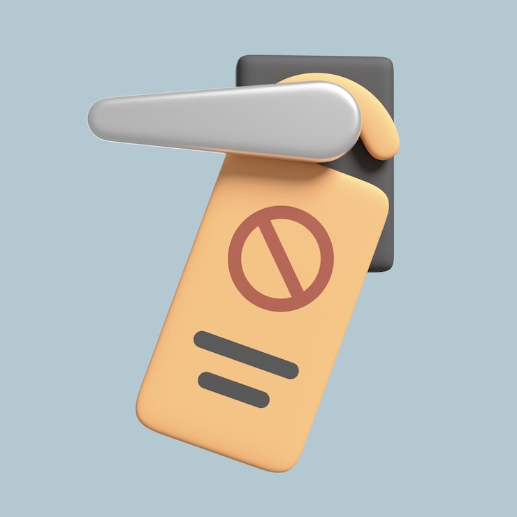 PSD gratuito representación 3d del icono del hotel