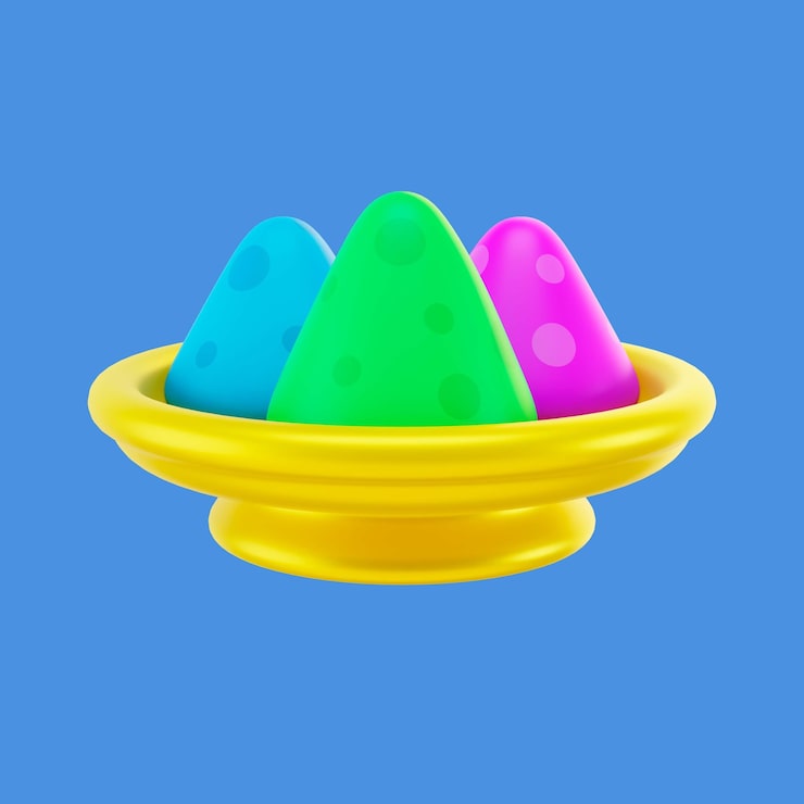 PSD gratuito representación del icono del festival holi
