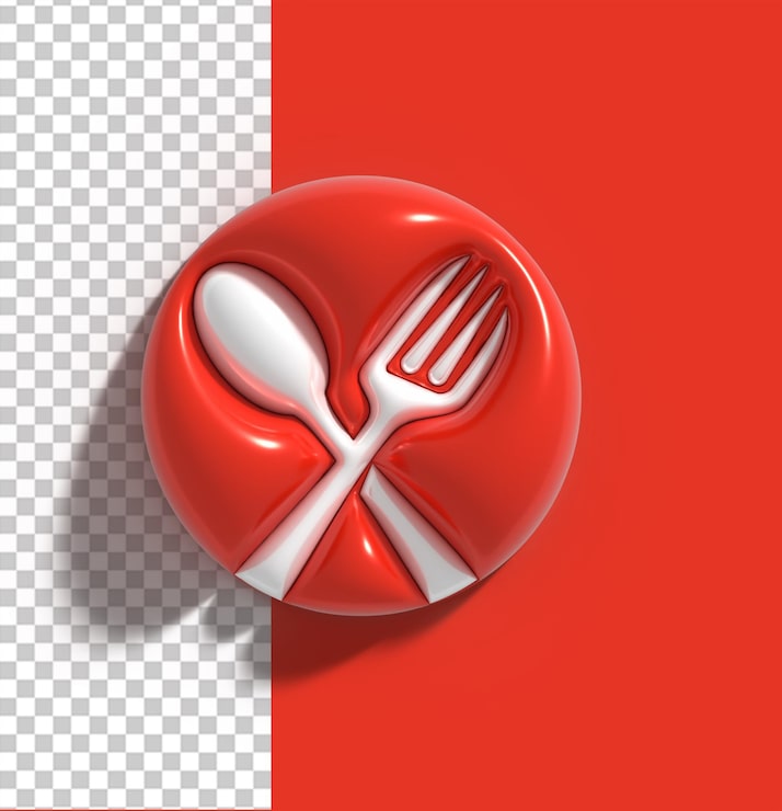 PSD Gratis restaurant application icons logo transparent psd