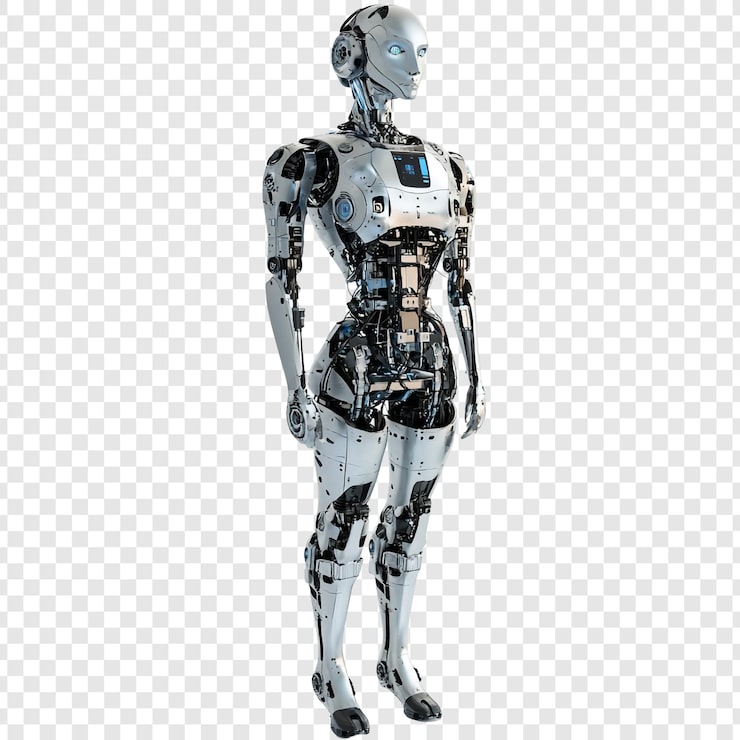 PSD gratuito robot femenino avanzado un vistazo a la tecnología futurista