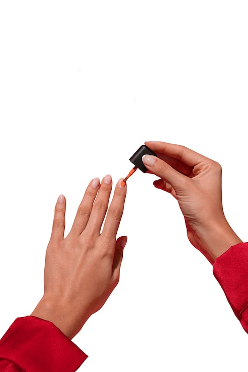 PSD gratuito rutina de cuidado de uñas aislada