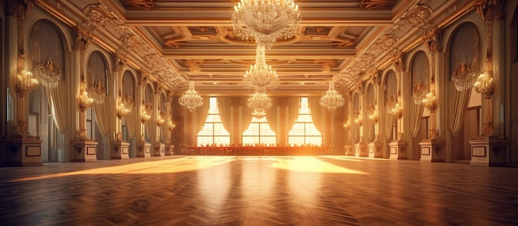 PSD gratuito salón de baile clásico para ceremonia de entrega de premios ia generativa