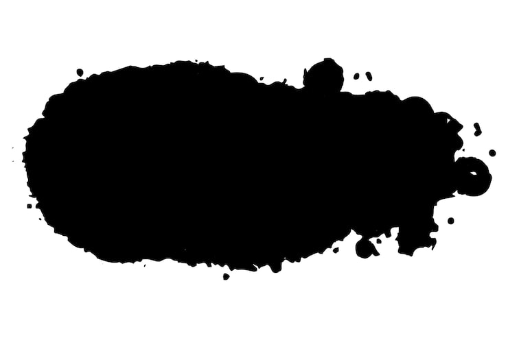PSD gratuito un salto de pintura de graffiti negro