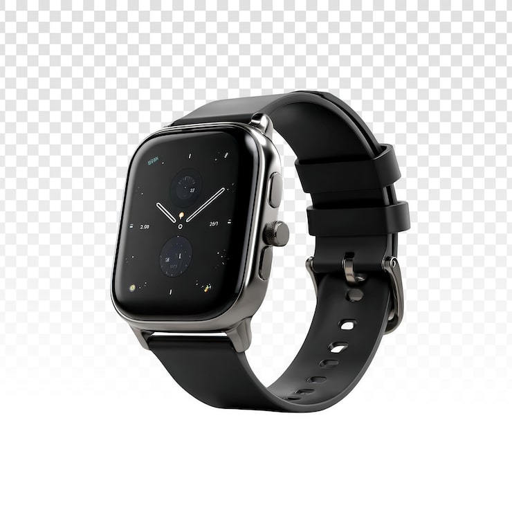 PSD gratuito smartwatch digital negro moderno