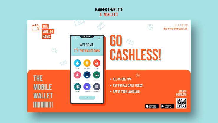 PSD Gratis templat banner horizontal tanpa uang tunai