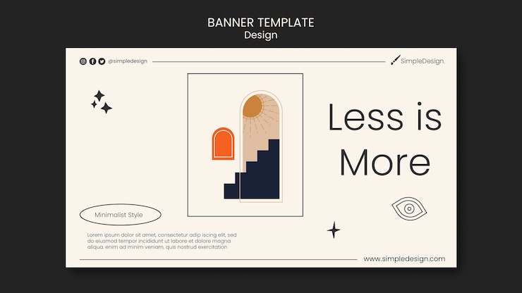 PSD Gratis templat desain banner geometris
