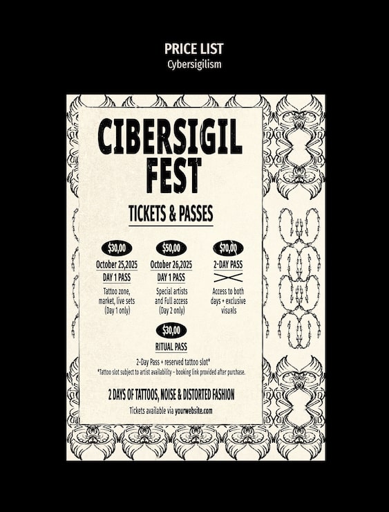 PSD Gratis templat festival cibersigil