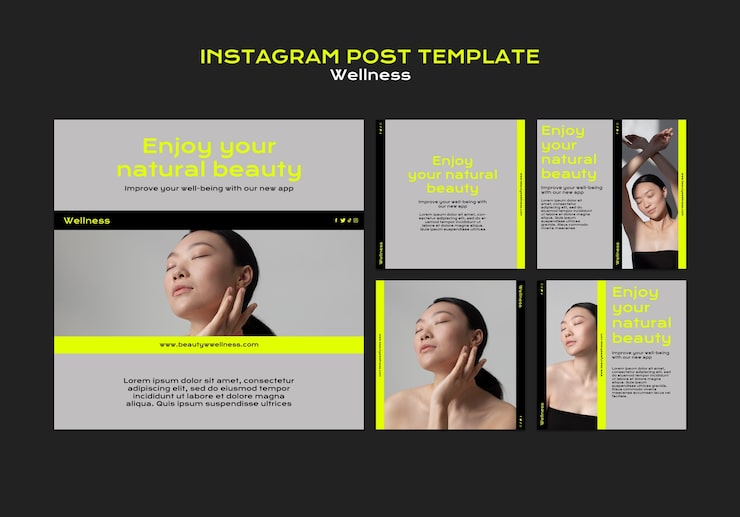 PSD Gratis templat kesehatan desain datar