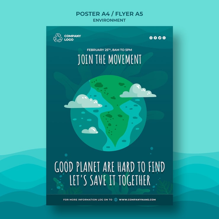 PSD Gratis template poster planet yang baik sulit ditemukan
