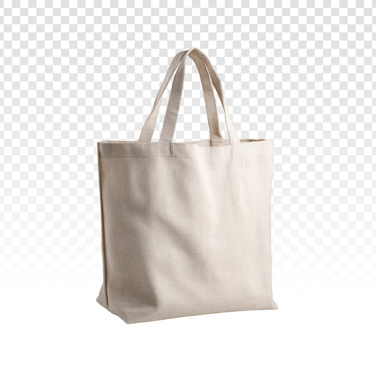 PSD gratuito tote bag de lona en blanco aislado