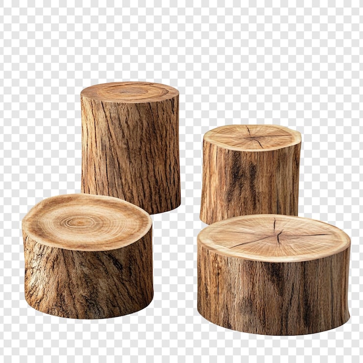 PSD gratuito el tronco de madera rústico muestra elegancia natural