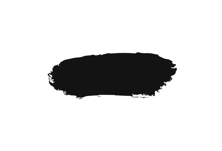 PSD gratuito trucado de pincel negro
