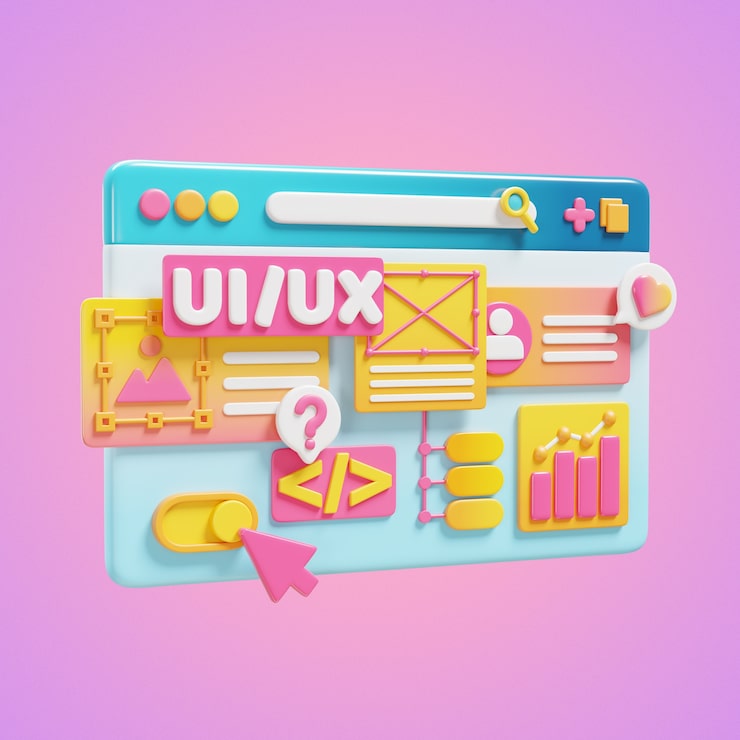 PSD gratuito uiux/concepto de diseño web con codificación y desarrollo de sitios web
