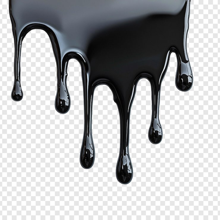 PSD gratuit abstrait liquide noir coulant vers le bas substance visqueuse brillante texture visqueuse sombre rendreur 3d gouttes sombres arrière-plan gouttes de fluide noir