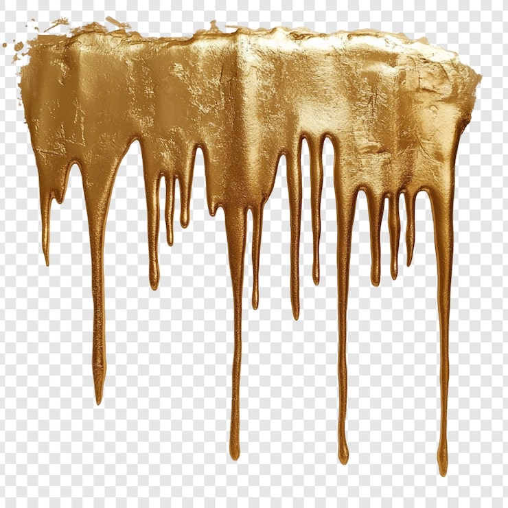 PSD gratuit abstrait texture de la peinture à gouttes d'or arrière-plan