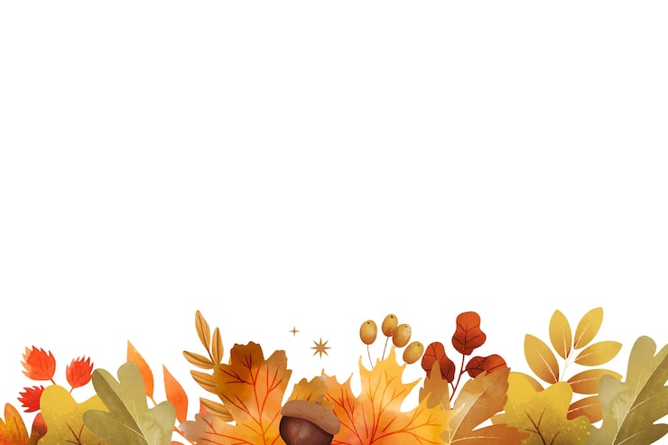PSD gratuit l'aquarelle tombe les feuilles de la frontière